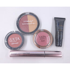 5 pc Ulta Beauty MAKE UP LOT - BLUSH MASCARA FACE PRIMER LASH